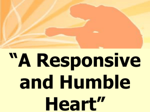 A Responsive and Humble Heart - New Berlin Free Methodist Church