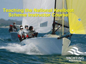 Teaching the National Keelboat Scheme Instructor Course Overview