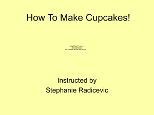 How To Make Cupcakes!
