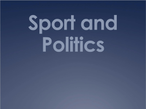 Sport and Politics