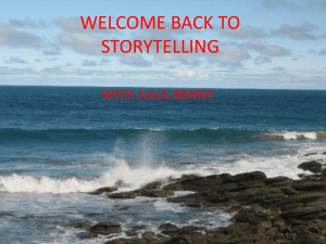 WELCOME BACK TO STORYTELLING