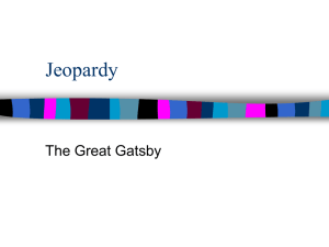 Great Gatsby jeopardy