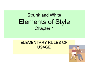 Strunk and White