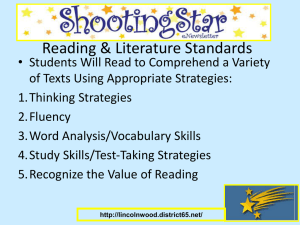 District 65 Elementary Language Arts Standards and