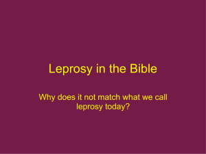 Leprosy in the Bible