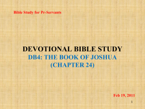 B13 BD4 Joshua 24 Devotional