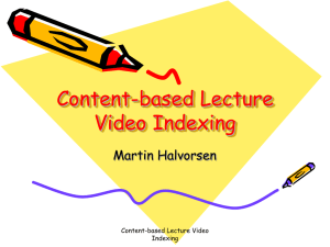 Content-based Lecture Video Indexing