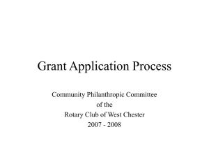 Grant Application Process - Rotary Club of West Chester
