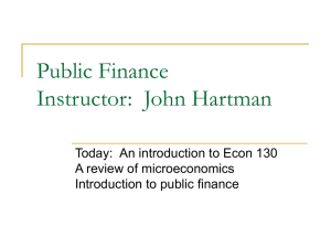 Public Finance - UCSB Economics