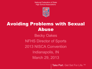 Avoiding Sexual Abuse - National Federation of State High School