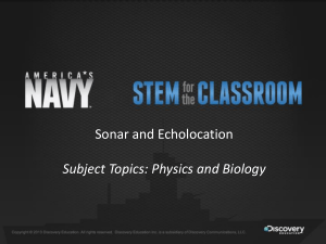Sonar - Navy STEM for the Classroom