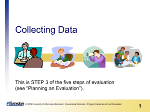 Collecting Data - University of Wisconsin
