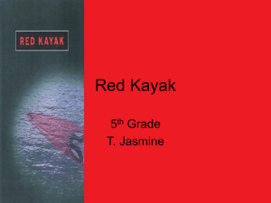 Red Kayak - T. Jasmine`s English Class