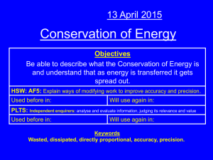 Conservation of Energy - science