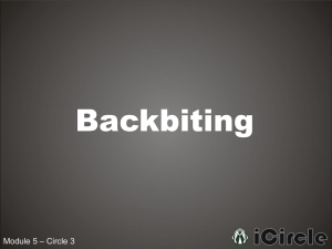 5-3 Backbiting