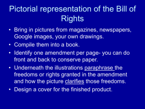 Pictorial representation of the Bill of Rights