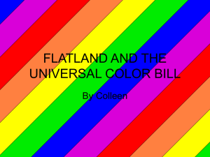 FLATLAND AND THE COLOR BILL