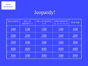 Jeopardy! - Dublin Schools