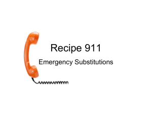 2.04 Recipe Substitutions