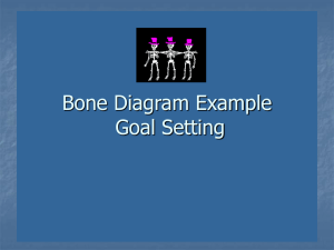 Goal Setting Bone Diagram Example