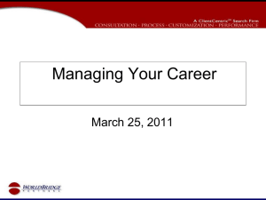 Managing-Your-Career.. - Active Job Seekers of America