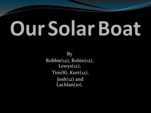 Our Solar Boat 3