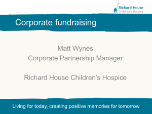 Corporate fundraising - Aston