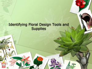 Identifying Floral Design Tools and Supplies