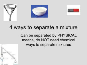 3 ways to separate a mixture