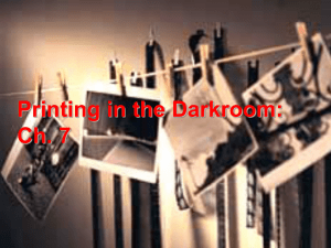 Printing in the Darkroom