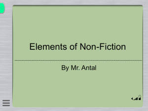 Elements of Non-Fiction - Copley