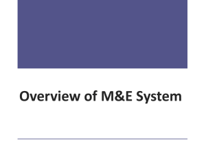 M&E System Overview
