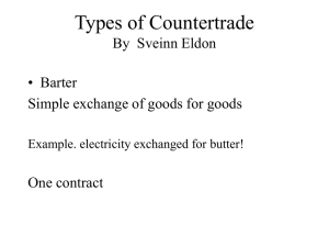 Types of Countertrade