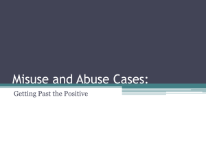 Misuse and Abuse Cases