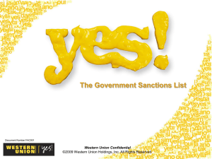 Government Sanctions