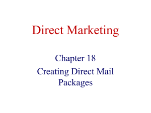 Direct Marketing Ch18 S10