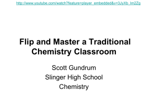 Flip and Master a Traditional Chemistry Classroom
