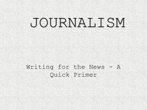writing news