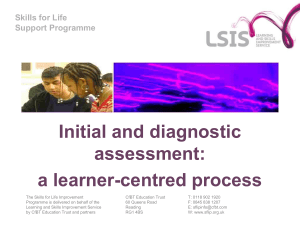 Assessing learners` needs - Trainer PPT