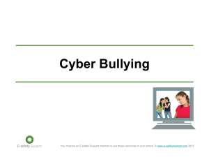 Cyber-bullying powerpoint presentation