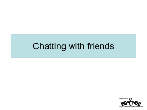 Chatting with Friends PowerPoint Lesson
