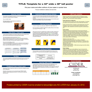 100cm by 100cm Poster Template