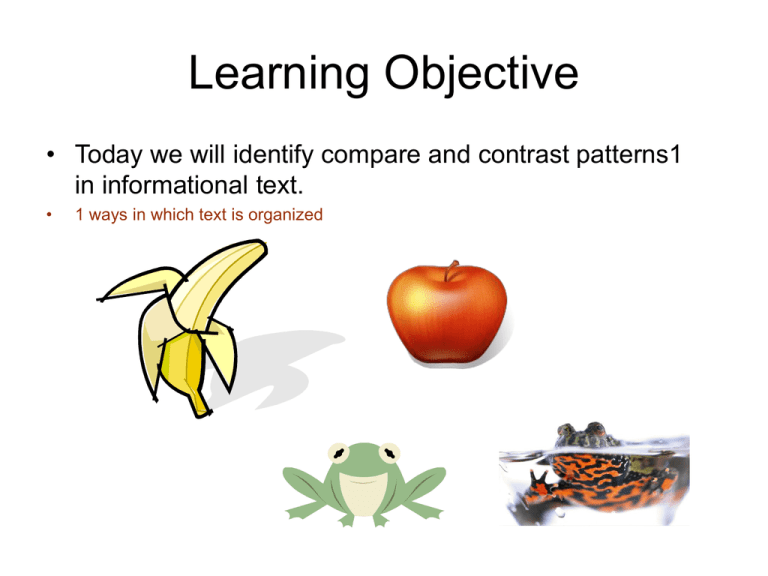 Compare And Contrast Dynamite Lesson Plan