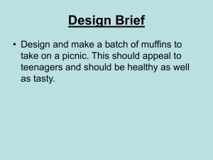 Designing of muffins - Llantwit Major School
