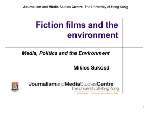 Lecture Slides 6. Fiction films and the environment