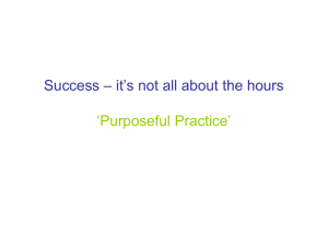 Purposeful practice