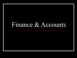 Finance & Accounts