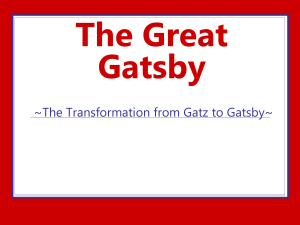 The Great Gatsby - Ms. Collins` Classroom Website