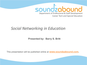 Social Networking in Education