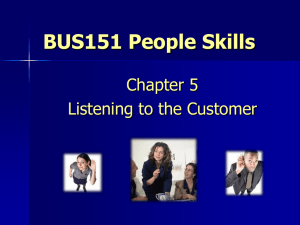 BUS151 People Skills - Carteret Community College